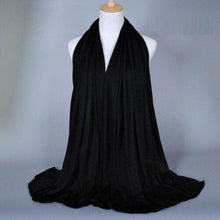 Load image into Gallery viewer, New Women Top Quality Big Large Plain Jersey Hijab Scarf Shawl Wrap Stretchy Uk seller