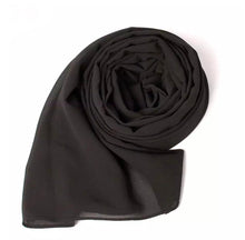 Load image into Gallery viewer, New Chiffon Scarf Hijab High Quality Elegant Sarong Shawl Wrap Plain Maxi Soft
