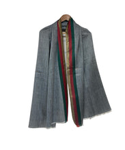 Load image into Gallery viewer, New Women Stripe Design All Season Light Weight Cotton Viscose Scarf
